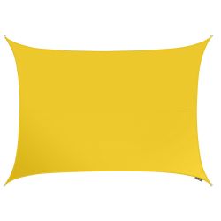 Tende a vela Kookaburra - Rettangolare 5,0m x 4,0m Giallo Tessuto Impermeabile
