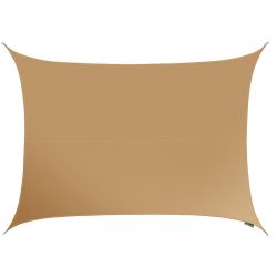 Tenda a Vela Kookaburra per Feste resistente all'acqua - Rettangolare 6,0m x 5,0m - Moka