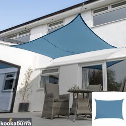 Tende a vela Kookaburra® - Rettangolare 3,0m x 2,0m Azzurro Tessuto Impermeabile