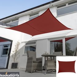 Tende a vela Kookaburra® - Rettangolare 4,0m x 3,0m Vino Tessuto Impermeabile