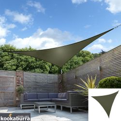 Tende a vela Kookaburra - Triangolare 5 mt Salvia Tessuto Impermeabile