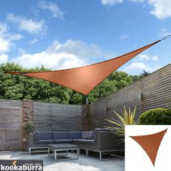 Tenda a vela Kookaburra - Triangolare 5 mt Terracotta Tessuto Impermeabile