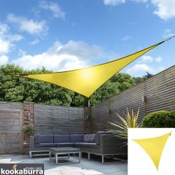 Tenda a Vela Kookaburra® per Feste resistente all'acqua - Triangolare 3,6 m - Giallo