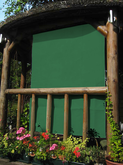 Telo ombreggiante rettangolare Verde per strutture in legno -1.6m