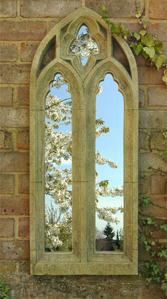Specchio medio gotico da giardino