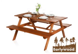 Tavolo da Picnic Earlywood™ Camberley in Legno - 1.5m