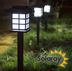 Set da 3 luci solari orientali da sentiero per giardino da - Solaray