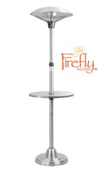 Stufetta elettrica Lampada riscaldante alogena con tavolo Firefly 2.1Kw a infrarossi