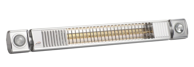 Radiatore elettrico a infrarossi -Serie Burda Term 2000 IP65-1.6kW con lampadine alogene – Lunghezza 82cm