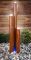 2ft 9in / 83 cm Small Advanced 3 Corten Steel Tubes Water Feature With Lights On Tubes & Base by Ambienté™