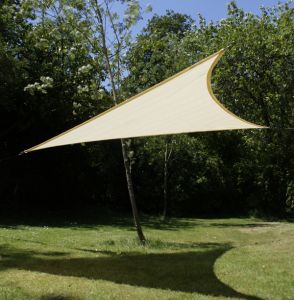 Tende a vela Kookaburra® - Triangolare 3,6 m Avorio Traspirante Intrecciata