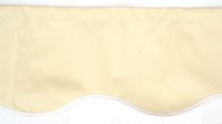 Mantovana per tenda da sole color avorio - Ondulata - 3.5m