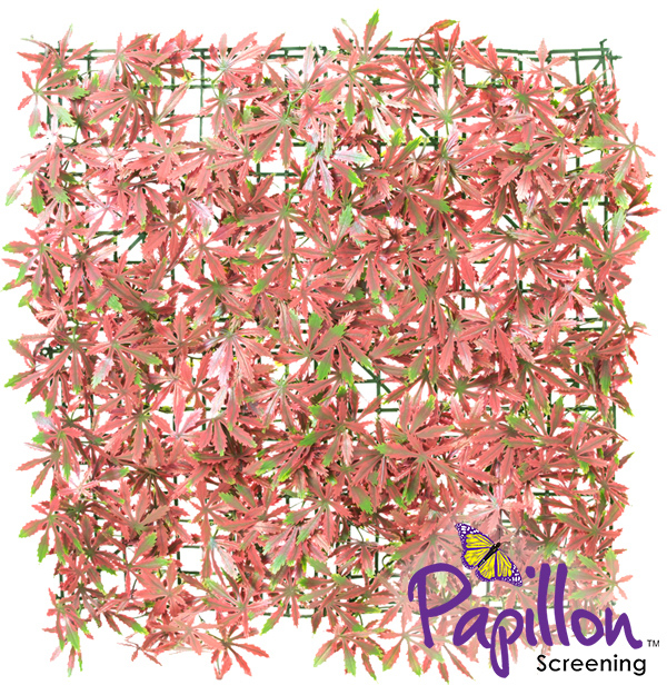 Pannello di Siepe artificiale di Acero Rosso 50x50cm - della Papillon™ - confezione da 2 pz. - 0.5m²