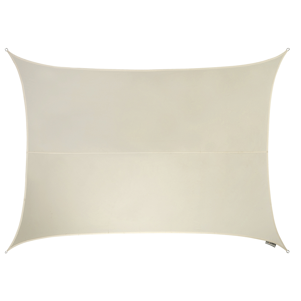Premium Waterproof 6mx5m Rectangle Ivory Sail Shade - Exclusively by Kookaburra®