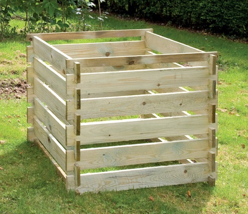 Compostatore legno contenitore di compost holzkomposter 100x100x70 compost steckkomposter 
