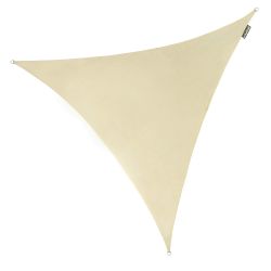 Tende a vela Kookaburra per feste- Triangolare 5 mt Avorio Traspirante Intrecciata (185g)