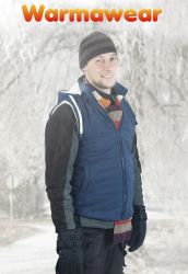 Gillet con capuccio da uomo - Warmawear™