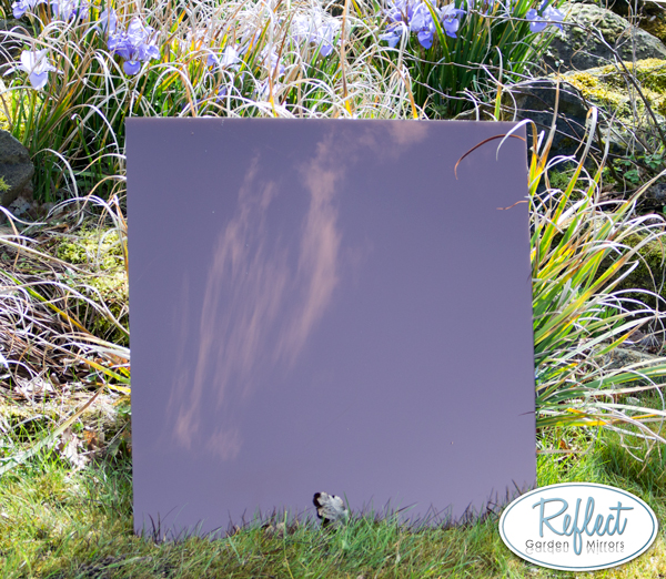 Specchio piccolo quadrato bronzo 60cm x 60cm - della Reflect™