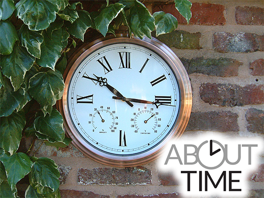 Orologio in rame per esterni / diametro - 37cm - About Time™