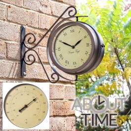 Orologio girevole da esterni con termometro - About Time™