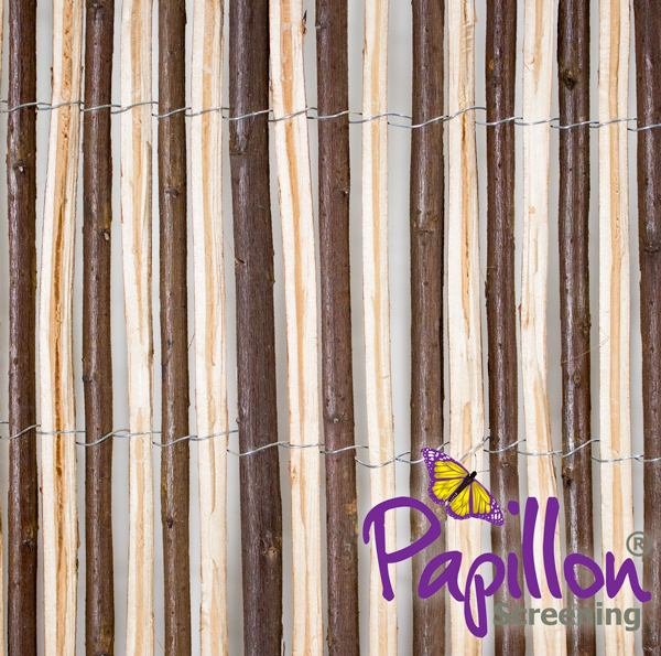 Pannello di recinzione frangivista in salice naturale 4m x 1.2m - della Papillon™