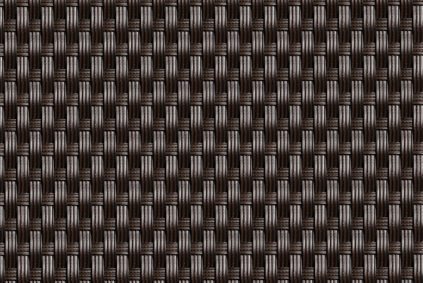 Pannello di recinzione artificiale in rattan Ondulato color marrone scuro 1.0m x 1.0m - della Papillon™