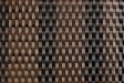 Pannello di recinzione artificiale in rattan Ondulato color marrone scuro e nero 2m x 1m - della Papillon™