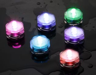 Candeline Tealights Flicker Flame™  Impermeabili con Colori Cangianti- 6 pz