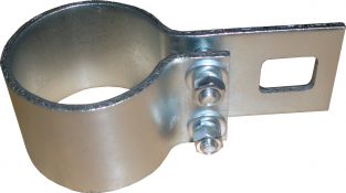 Fascetta di supporto  in acciao zincato - per pali da tende a vela con 48mm di diametro