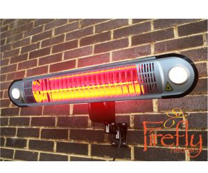 Firefly™ Lampada riscaldante a parete alogena a muro 1.5kw con luci LED e telecomando