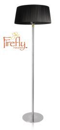 Firefly­™ Stufetta nera con base e sostegno in acciaio inossidabile da 2.1KW