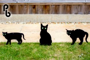 Set da 3 scaccia gatti con sagome ed occhi realistici - della PestBye