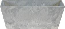 Vaso “Ella Artstone” a forma di abbeveratoio – colore grigio – 55cm