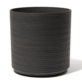 Fioriera da 43cm forma cilindrica color grigio spazio
