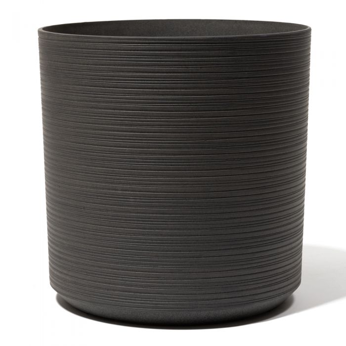 Fioriera da 35cm forma cilindrica color grigio spazio