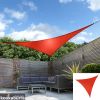 Tende a vela Kookaburra® per feste- Triangolare 2,0 m Rosso Traspirante Intrecciata (185g)