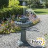 Fontana Solare programmabile con luci – Vasca per uccelli Victoriana
