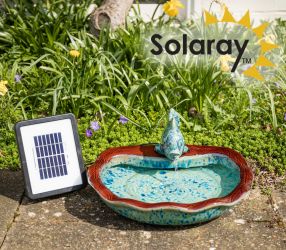 Fontana solare Pesce in ceramica 40cm - da Solaray™