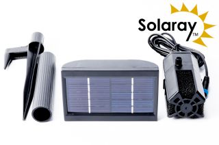 Pompa solare per fontane con laghetto 150l/h - con batteria di riserva -  da Solaray™
