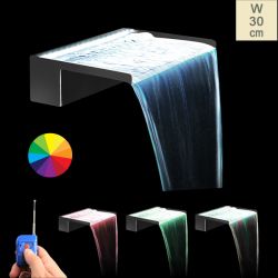 Set di luci a LED con colori cangianti e telecomando per fontane a cascata 30cm