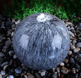 Cascata Echo a sfera tocco tocco di marmo 50cm con luci a LED