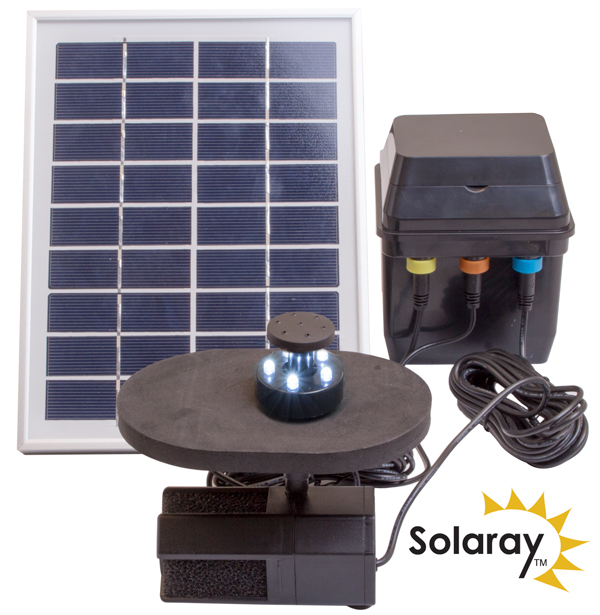 300LPH pompa solare da fontana con luci e riserva batteria della Solaray™