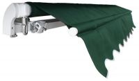 Tenda da sole manuale conveniente da 2.0 mt a strisce bianche e verdi