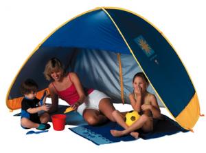 Tenda a igloo da spiaggia formato famiglia - protezione raggi UV