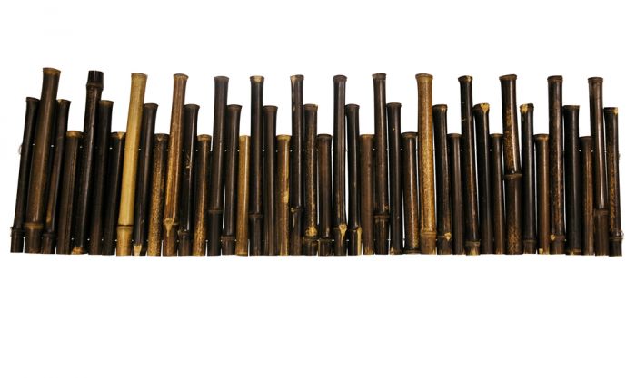 Canne di Bamboo Nero – Bordura Ornamentale per Prato