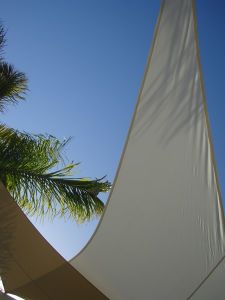 Tende a vela Kookaburra® - Triangolare 3 m Avorio Tessuto Impermeabile
