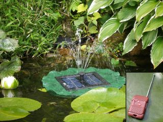 Fontana solare - Giglio galleggiante con luce LED e con telecomandi