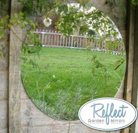 Specchio acrilico per giardino circolare
