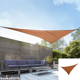 Tenda a Vela Kookaburra® per Feste resistente all'acqua - Triangolo rettangolo 4,2m x 4,2m x 6,0m - Terracotta