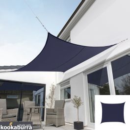 Tenda a Vela Kookaburra® per Feste resistente all'acqua - Quadrata 3,6 m - Blu